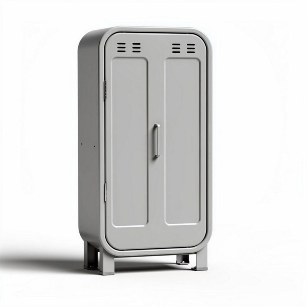 metalen kast grijs 90 x 50 x 160 cm voor opslag en organisatie