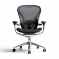 Ergonomische bureaustoel met mesh rugleuning zwart 45 x 50 x 90cm