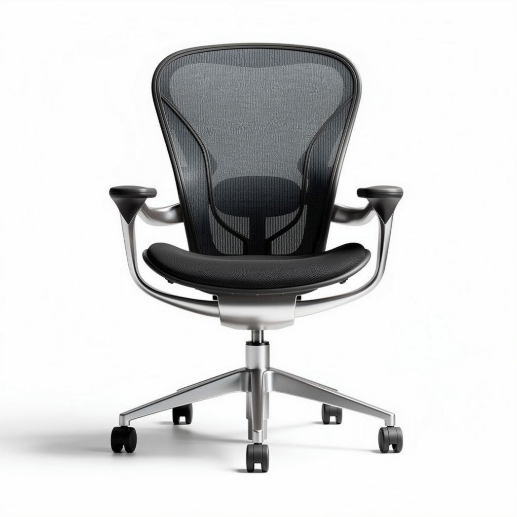 Ergonomische bureaustoel met mesh rugleuning zwart 45 x 50 x 90cm