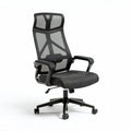 Ergonomische bureaustoel met mesh rugleuning en stoffering 65 x 65 x 120cm