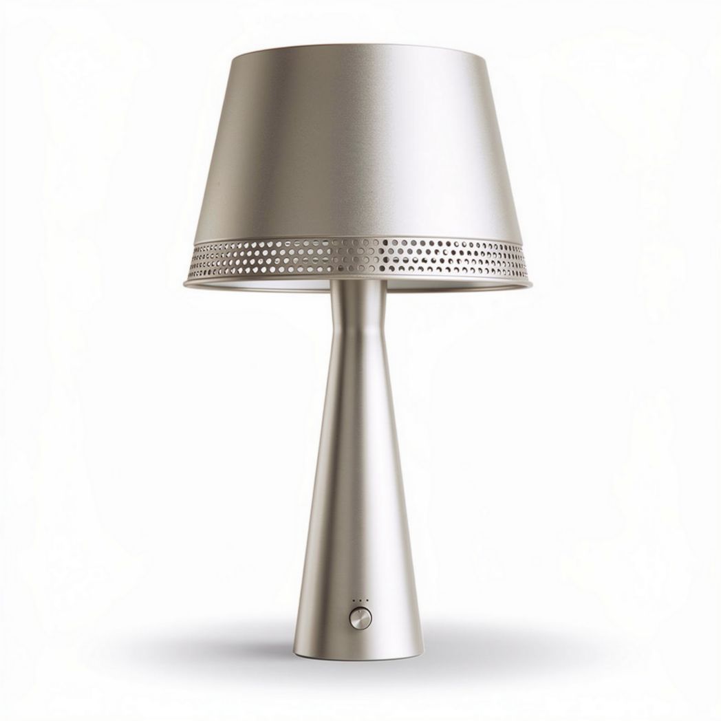 Stalen tafellamp van 20 x 20 x 30cm voor moderne interieurverlichting